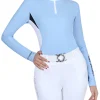 Long-sleeve athletic equestrian shirt