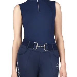 Sleeveless athletic equestrian shirt
