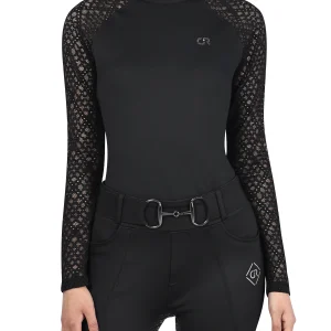Equestrian Riding Top with Lace